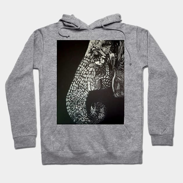 Elephant Hoodie by teenamarie23art